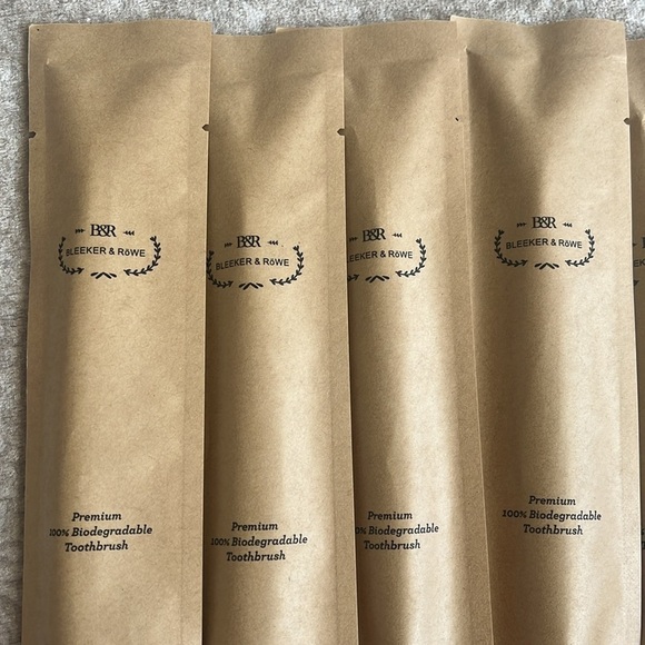 Brand New 10-Pack Biodegradable Eco-Friendly Toothbrushes Individually Sealed - Picture 4 of 13